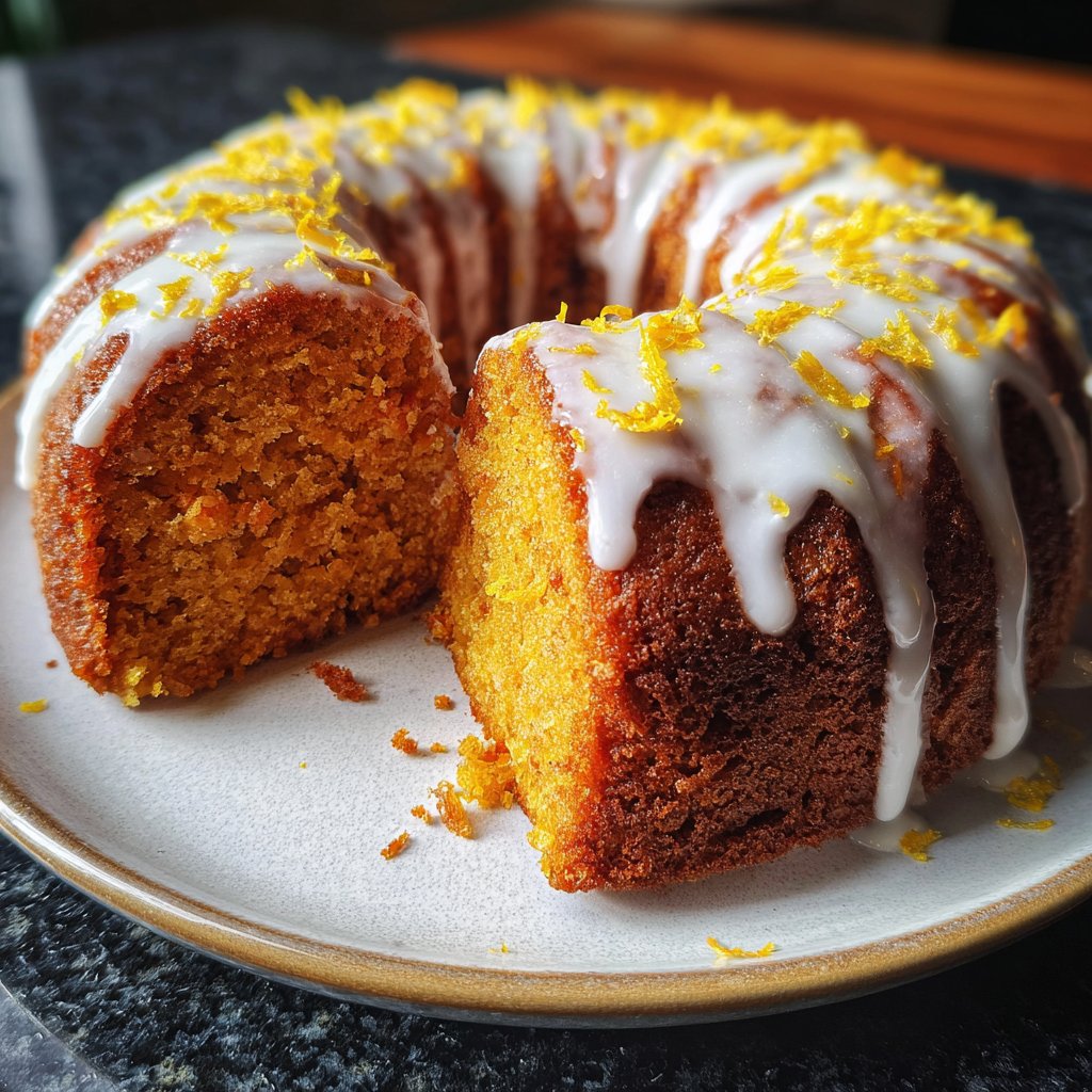 Karottenkuchen Mit Zitronenglasur