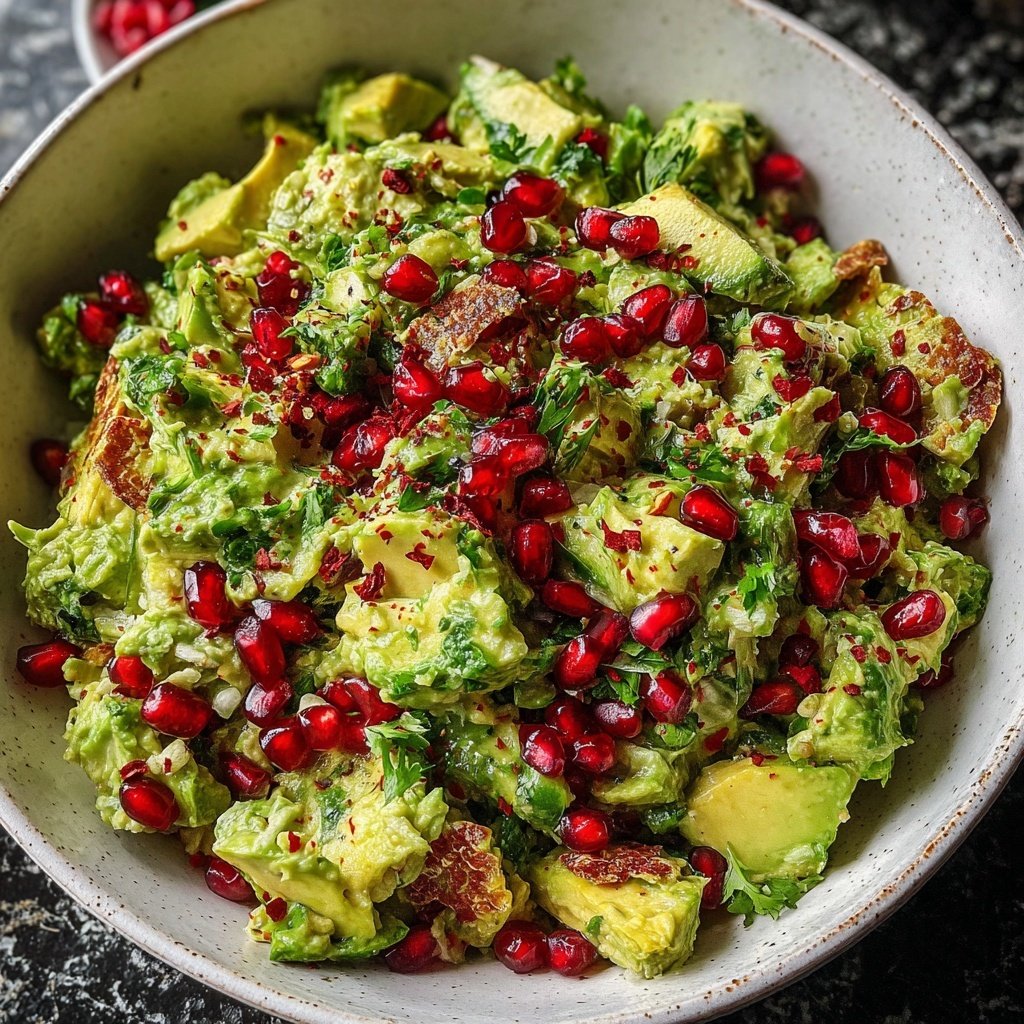 Avocadosalat mit Granatapfel