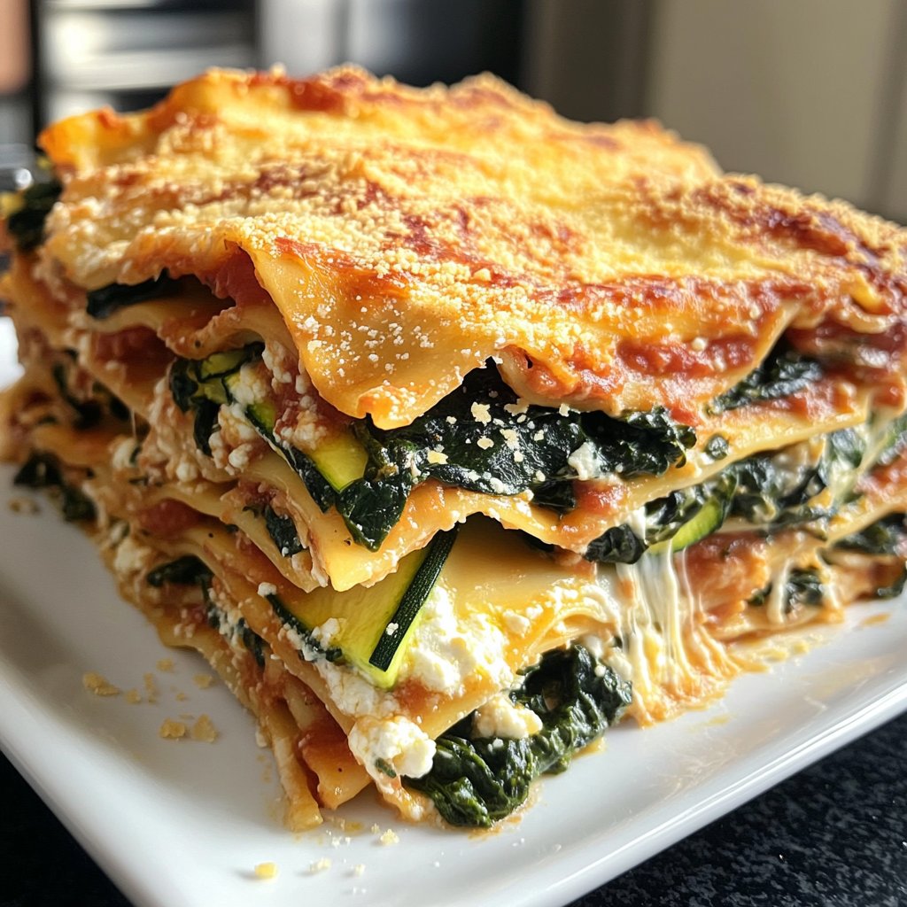 Vegetarische Lasagne mit Gemüse