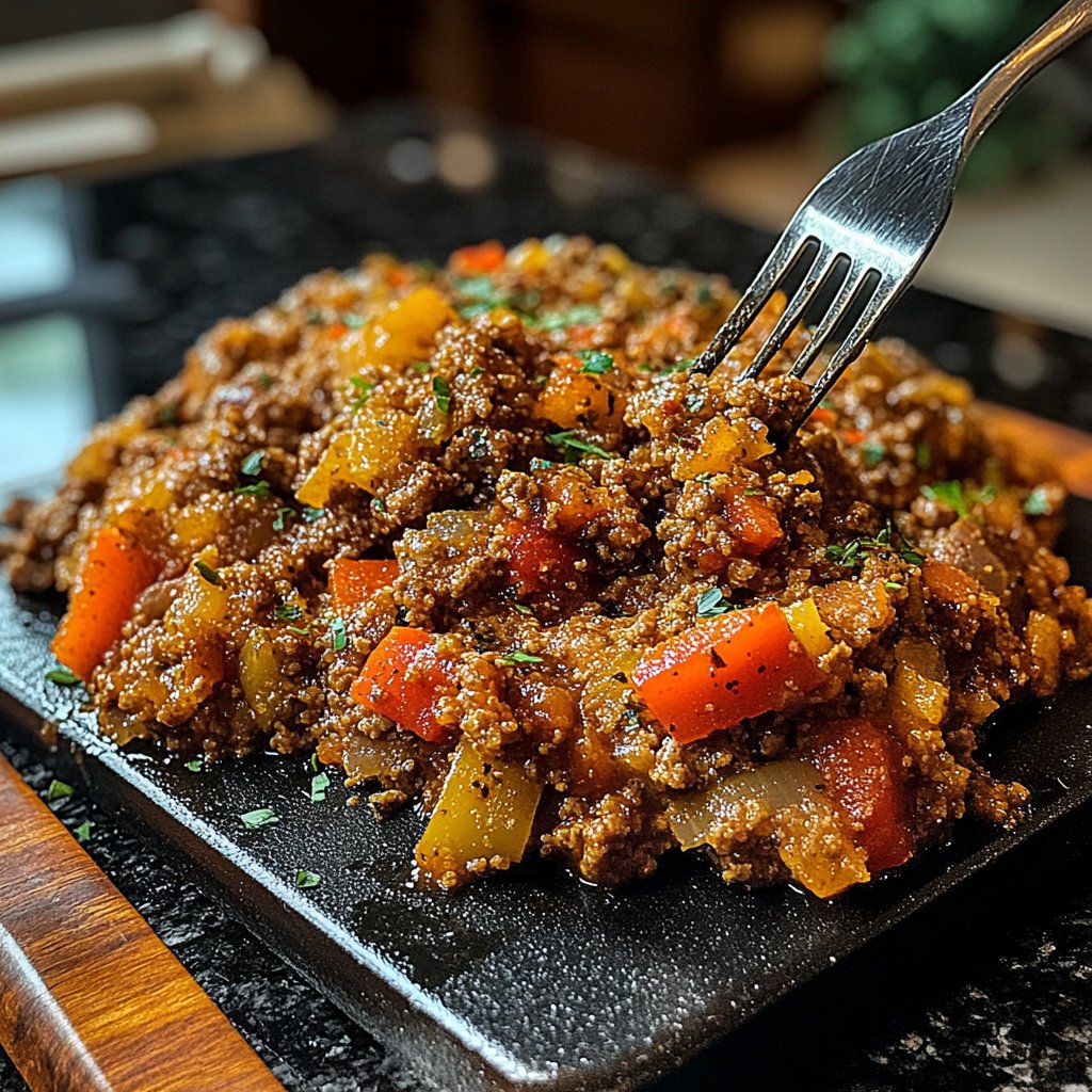 Hackfleisch Pfanne italienisch