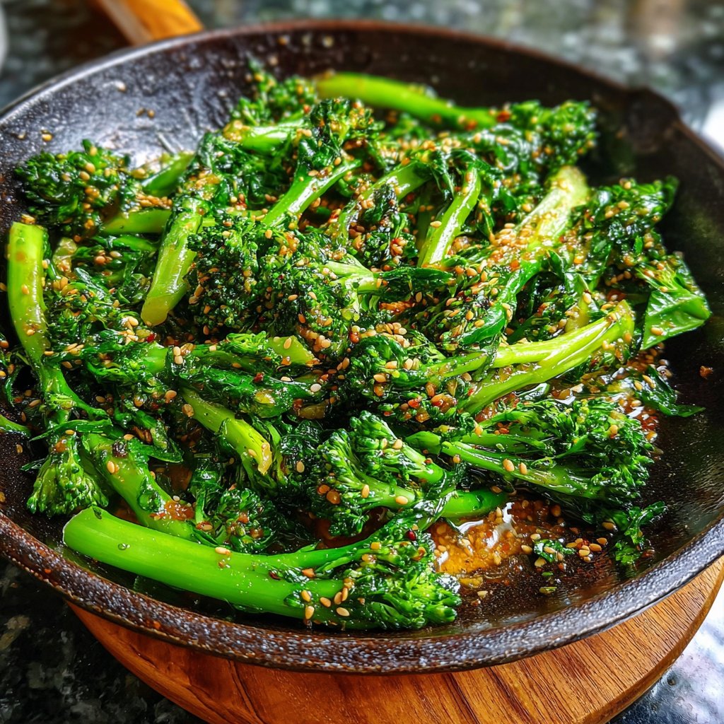 Brokkoli Pfanne Mit Sesam