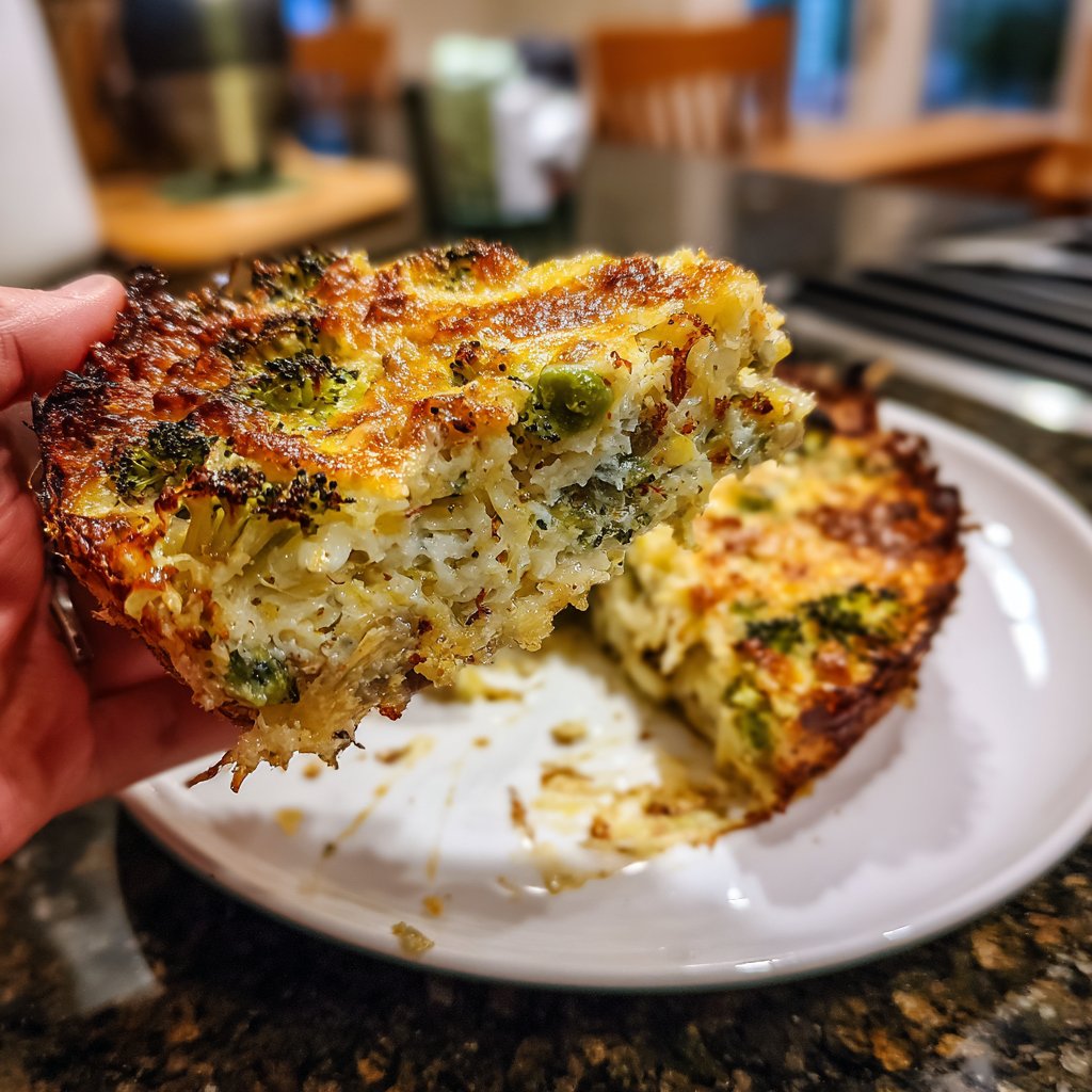 Nudelauflauf mit Brokkoli und Erbsen