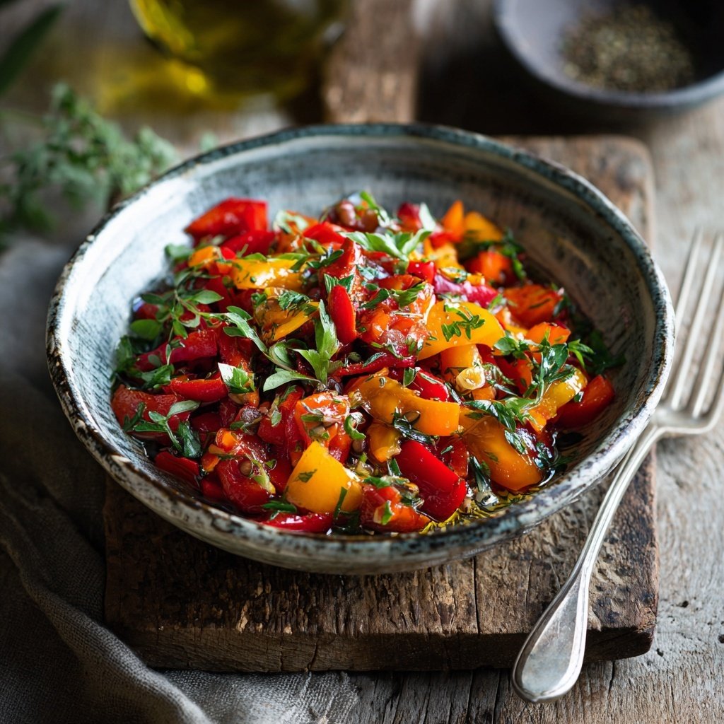 Linsensalat Mit Paprika Zum Grillen