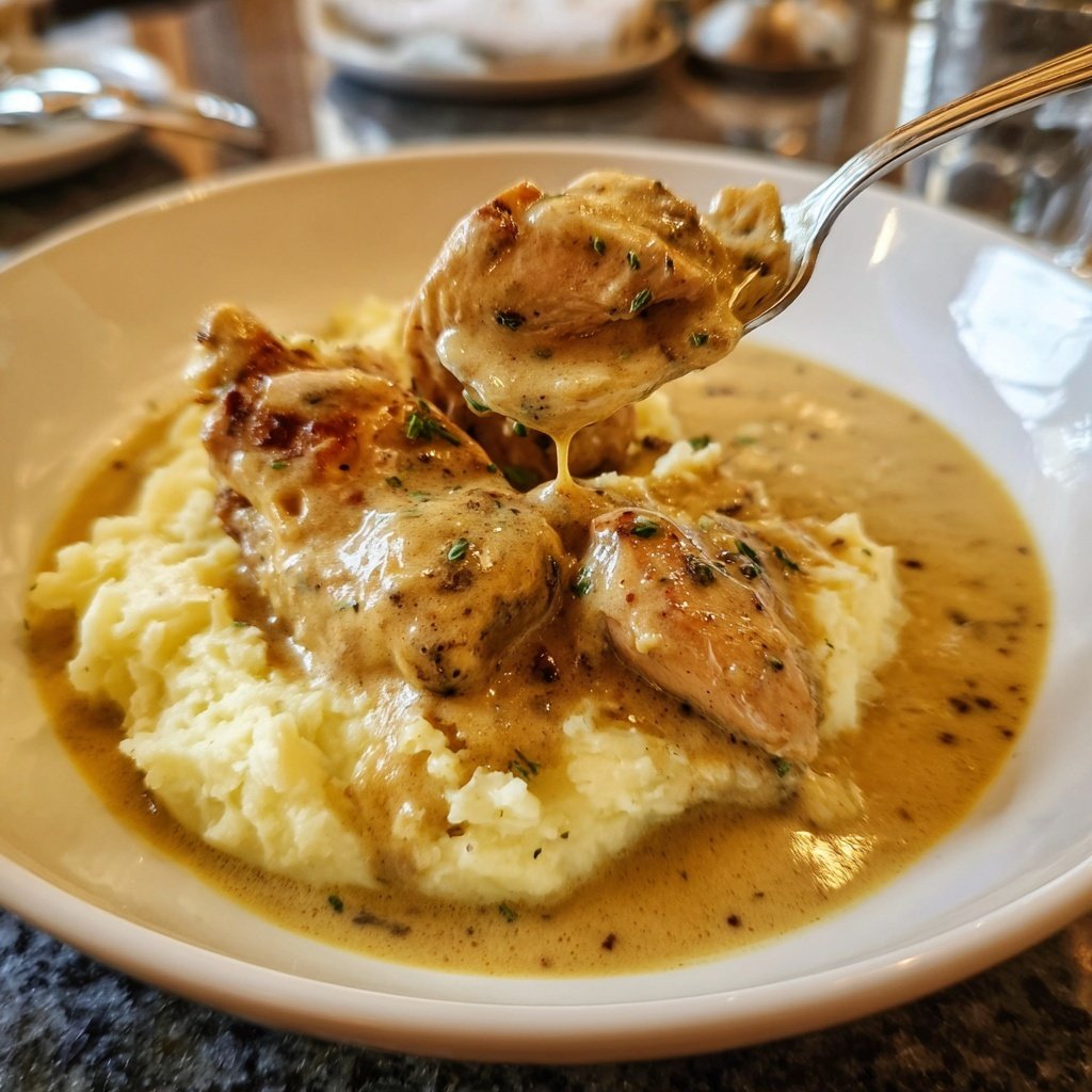 Hausmannskost Cremiges Hähnchen mit Kartoffelpüree