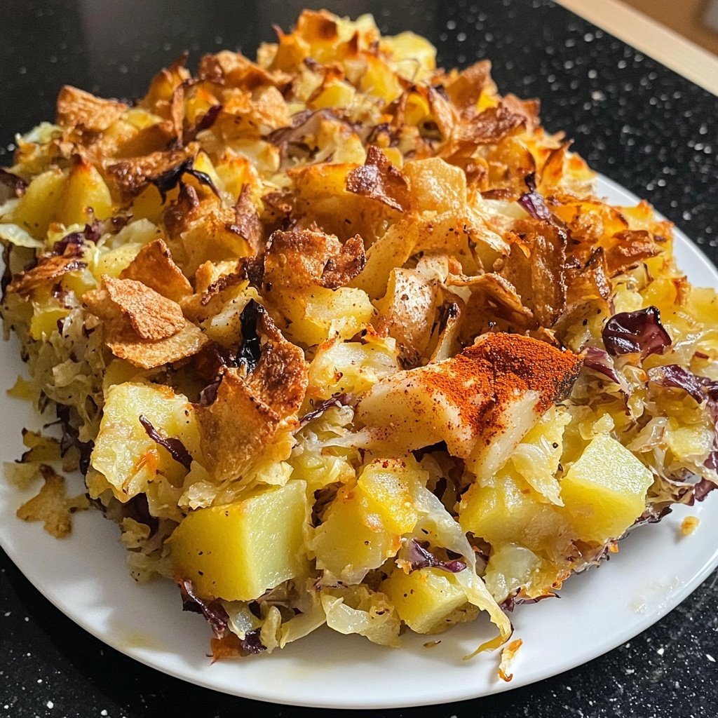 Herzhafte Spitzkohl-Kartoffel-Pfanne