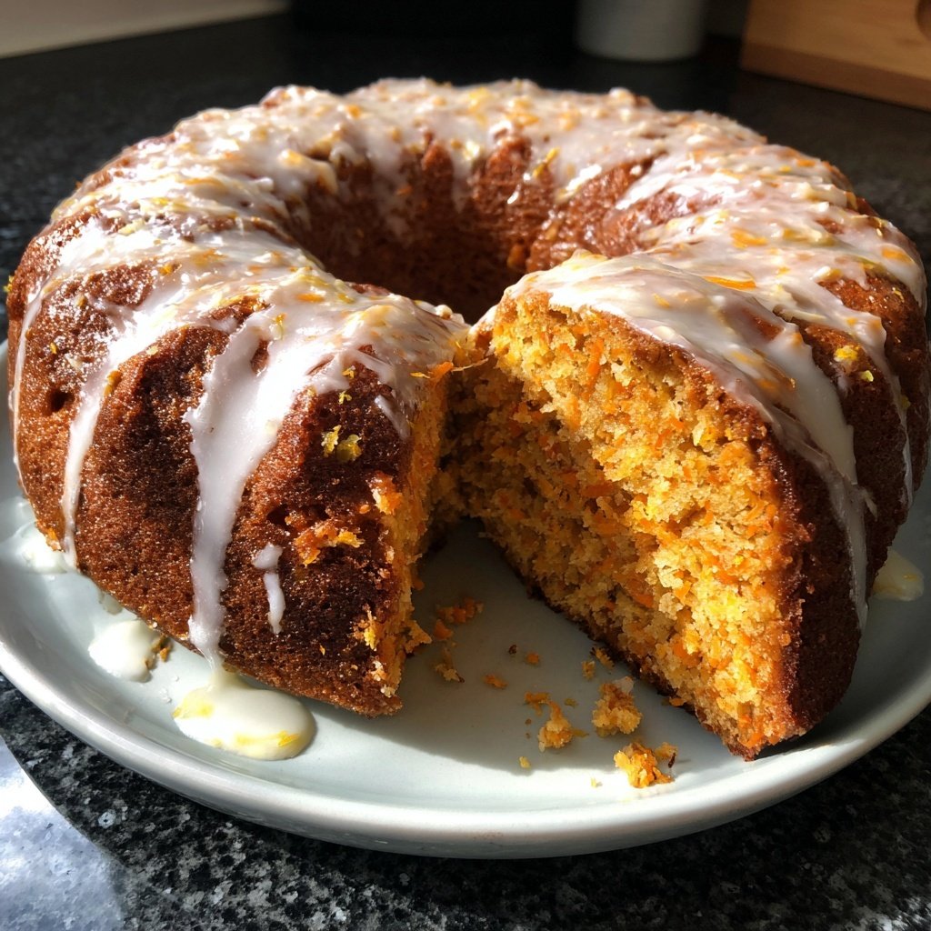 Karottenkuchen Mit Zitronenglasur