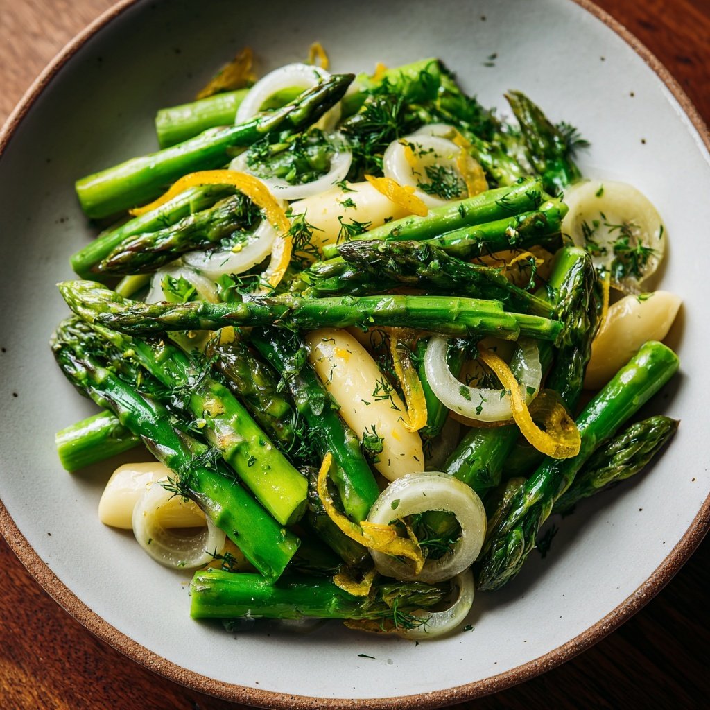 Grüner Spargel Salat