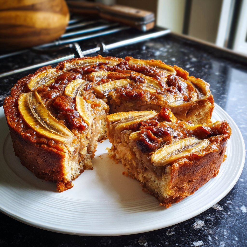 Bananenkuchen mit Datteln