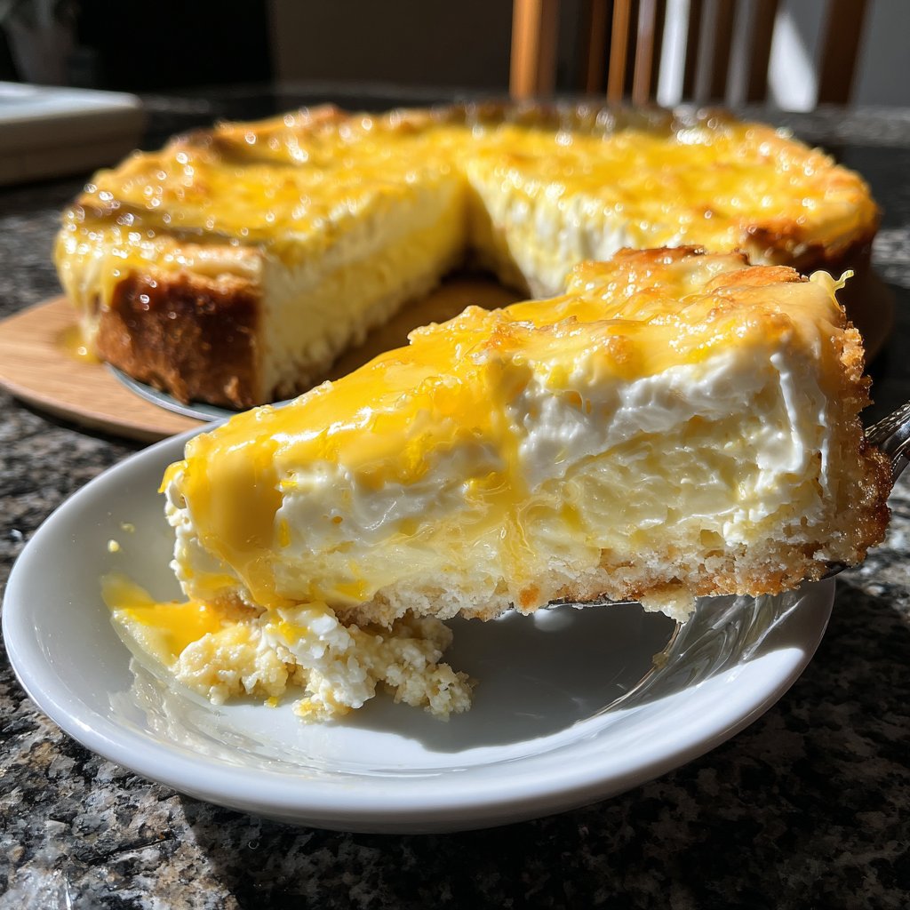 Käsekuchen mit Zitronen-Frischkäse-Creme