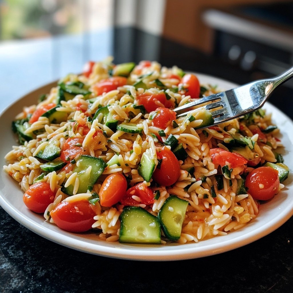 Mediterraner Orzo-Salat nach Omas Rezept