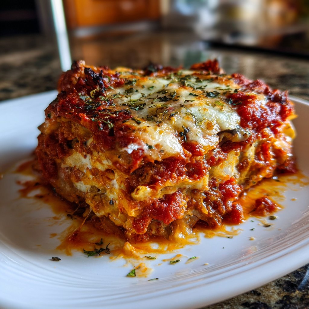 Auberginenauflauf mit Tomatensauce